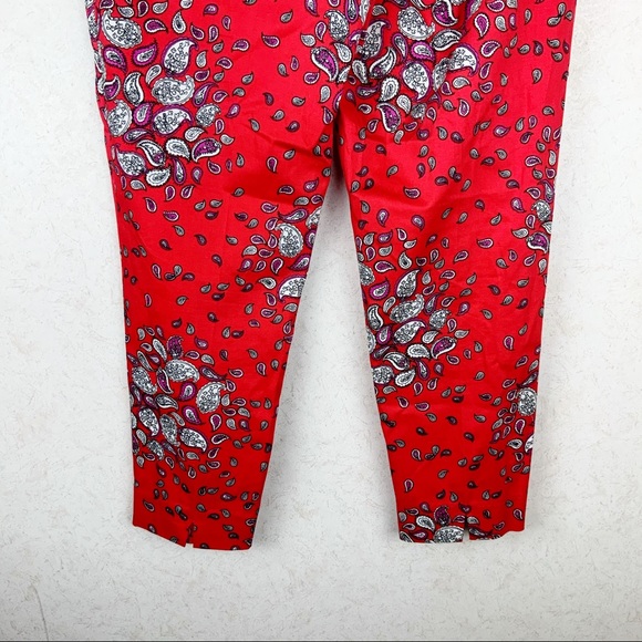 Jones New York stretch paisley ankle pants - Picture 6 of 9